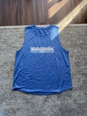 Peloton X Spiritual Gangster Blue Muscle Tank